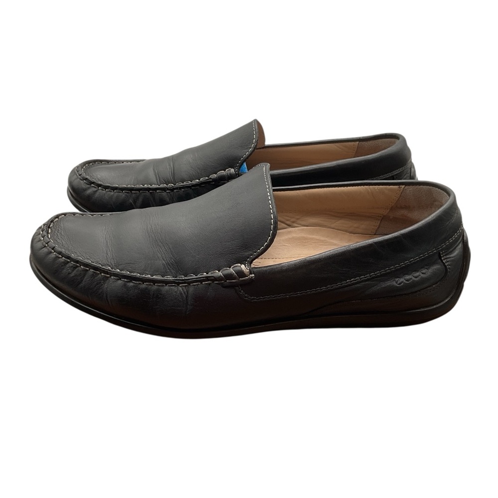 Ecco Black leather Sole Detail‎ size EUR44 US 10-10.5